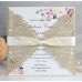 Invitation Card With Ribbon Bow Wedding Invitation Card Laser Cut Glitter Paper